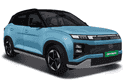 hyundai creta ev Ocean Blue Metallic with black roof