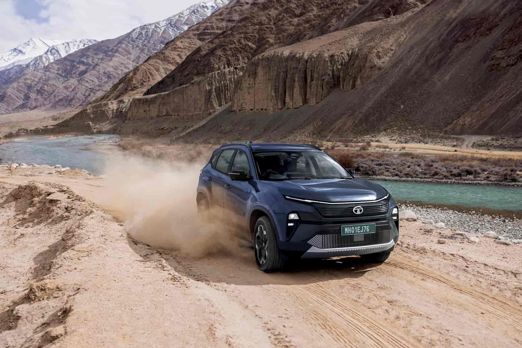 Tata Harrier.ev on Indian Terrain