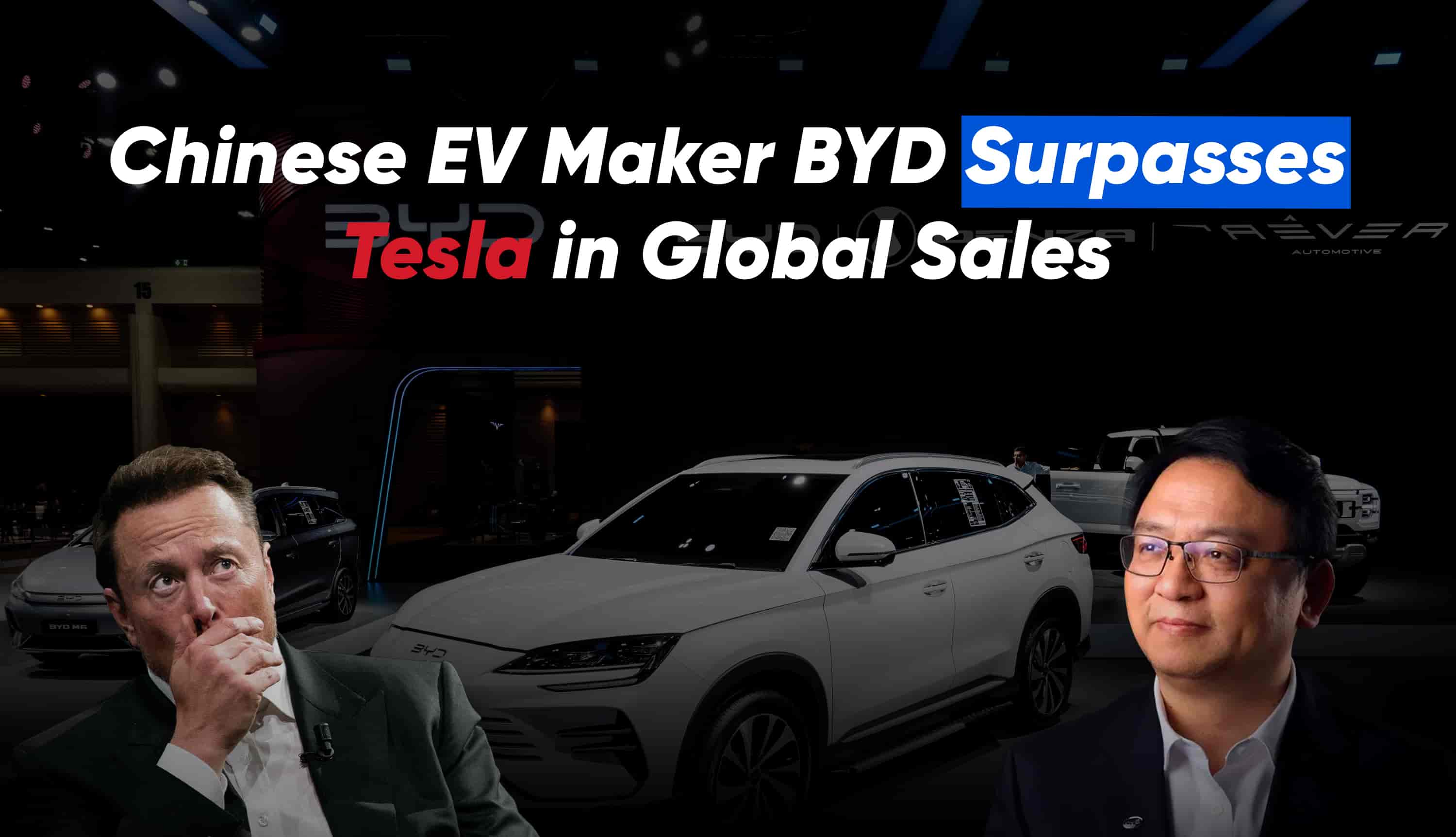 Chinese EV Maker  BYD  Surpasses Tesla in Global Sales
