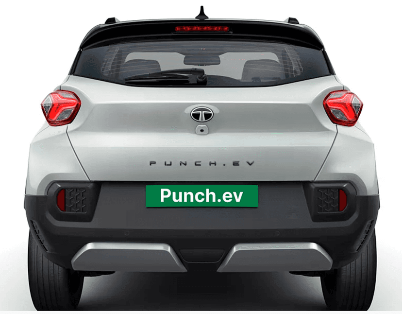 tata punch ev back 