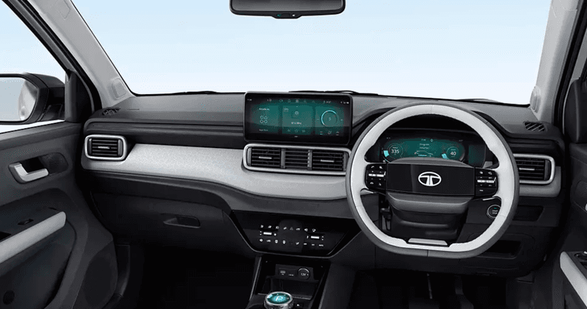 tata punch ev dashboard