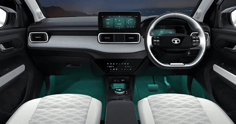 tata punch ev dashboard