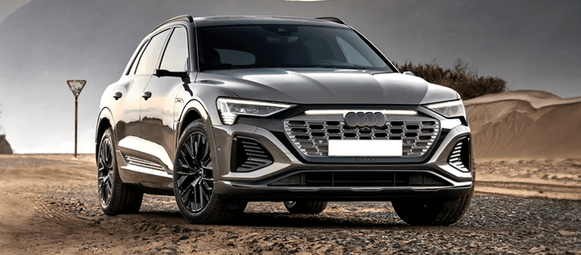 Audi-Q8-E-Tron-EV-Front Left Side