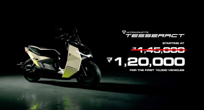 Ultraviolette Tesseract E-Scooter Crosses 20,000 Bookings