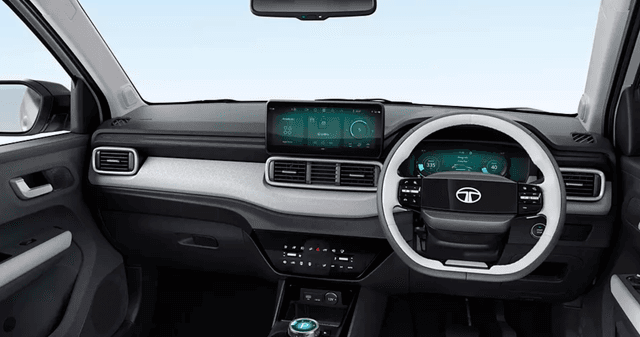 tata punch ev dashboard