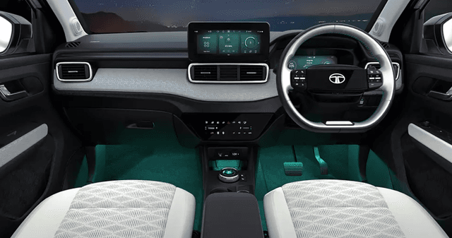 tata punch ev dashboard