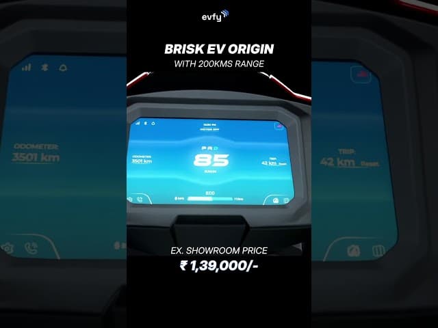 Brisk EV Origin launched at ₹1,39,000/- | 200+ kms range | Will it beat OLA, Ather, TVS and others?