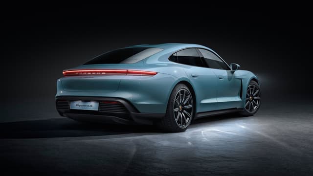 porsche taycan rear view