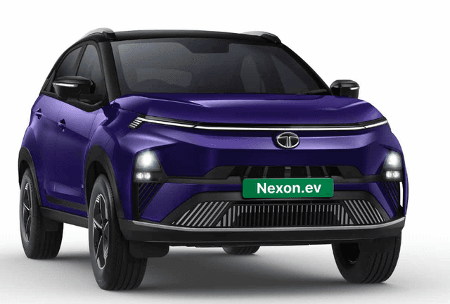 TATA Nexon EV purple colour